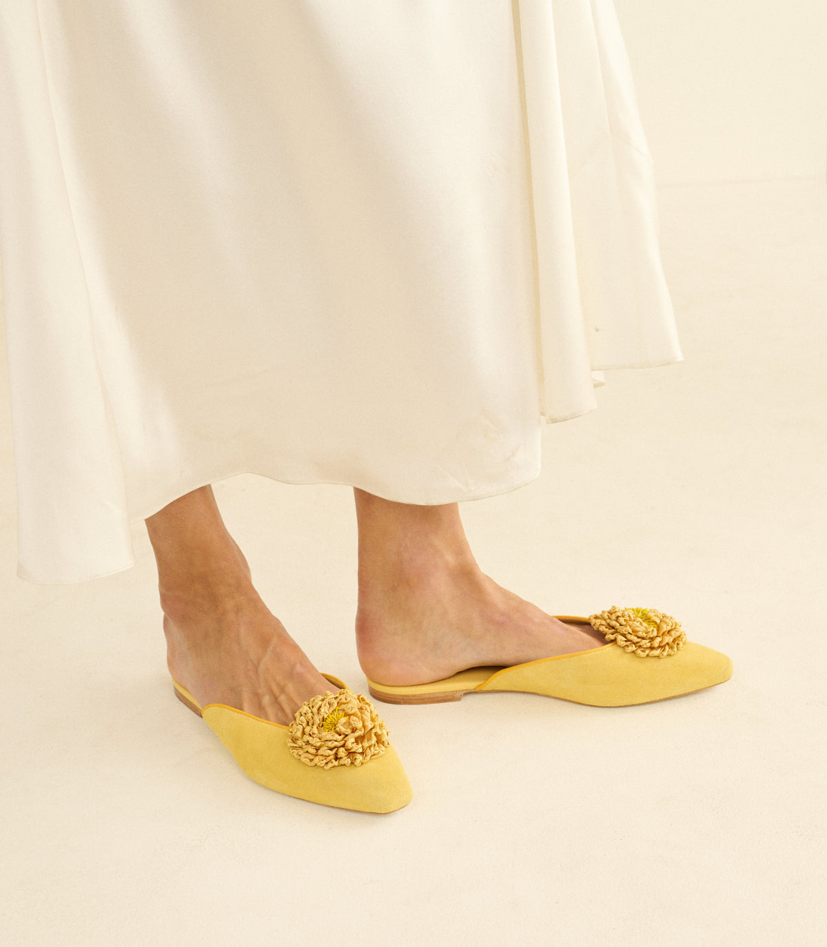 Adair Slide -- Cantaloupe Suede