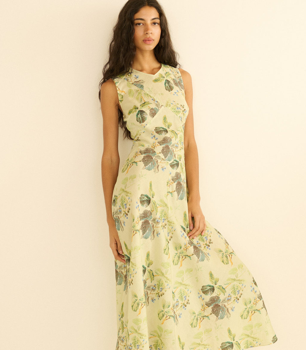 Adelana Dress -- Floraison De Mûres
