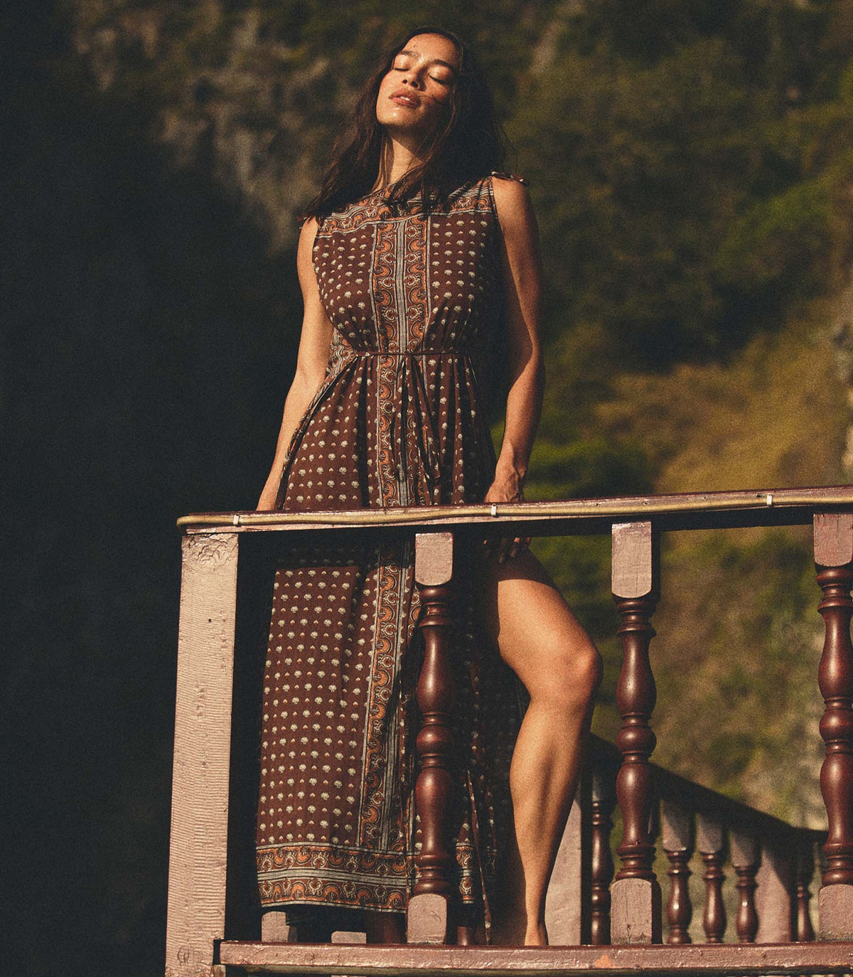 Amarante Dress -- Terre Foulard De La Mer