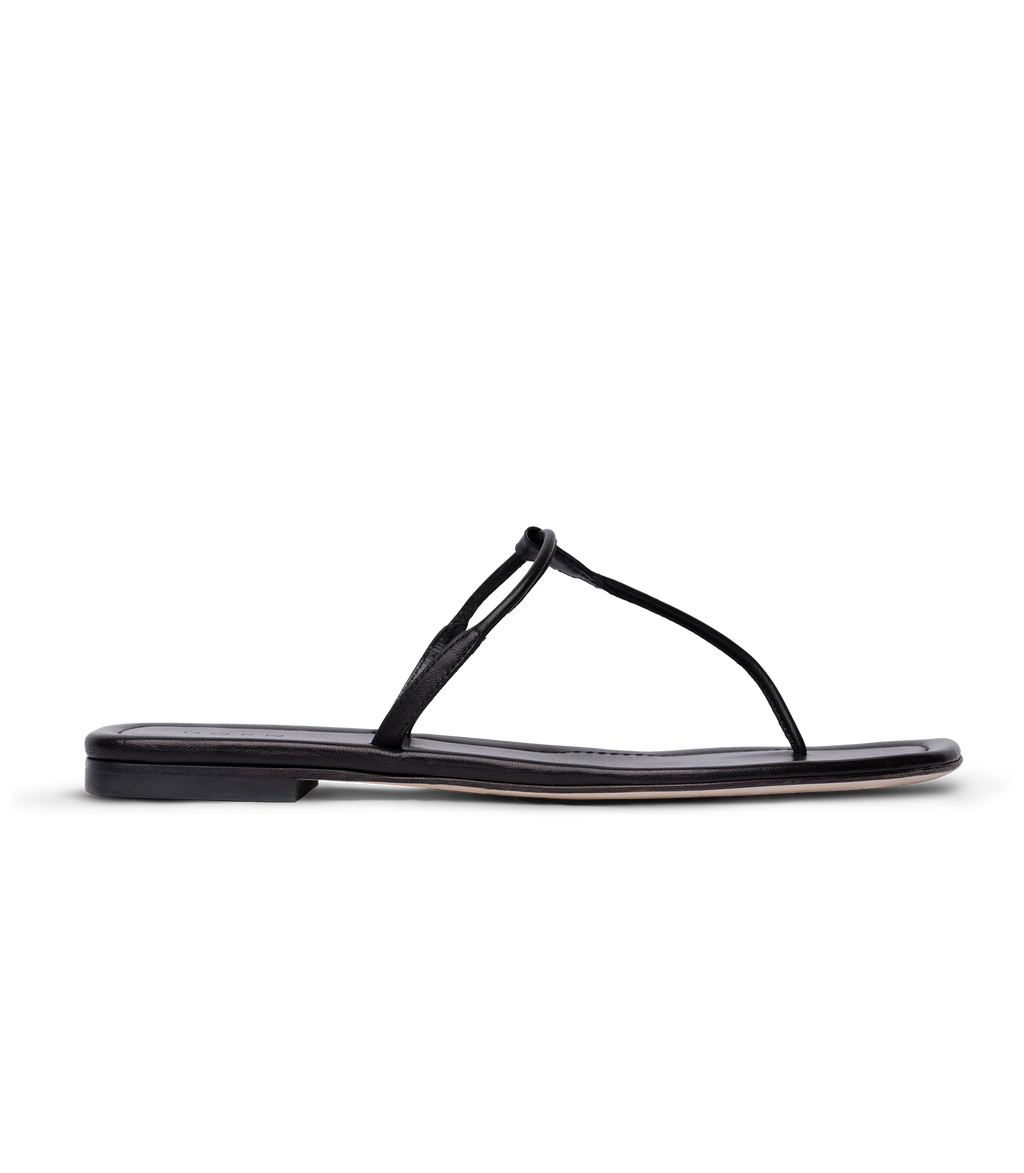 Antigone Sandal -- Black Nappa