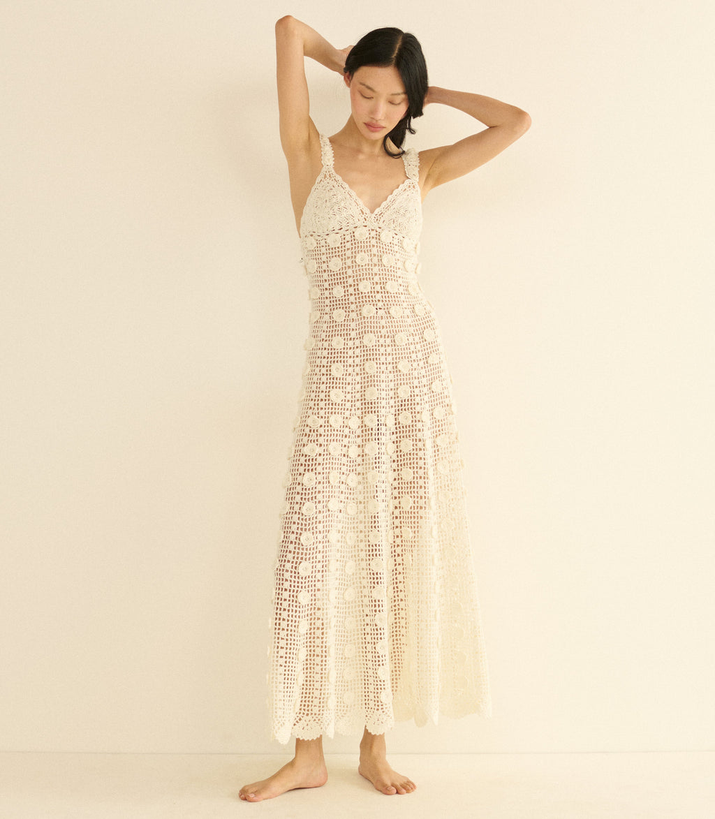 Aristea Dress -- Pearl