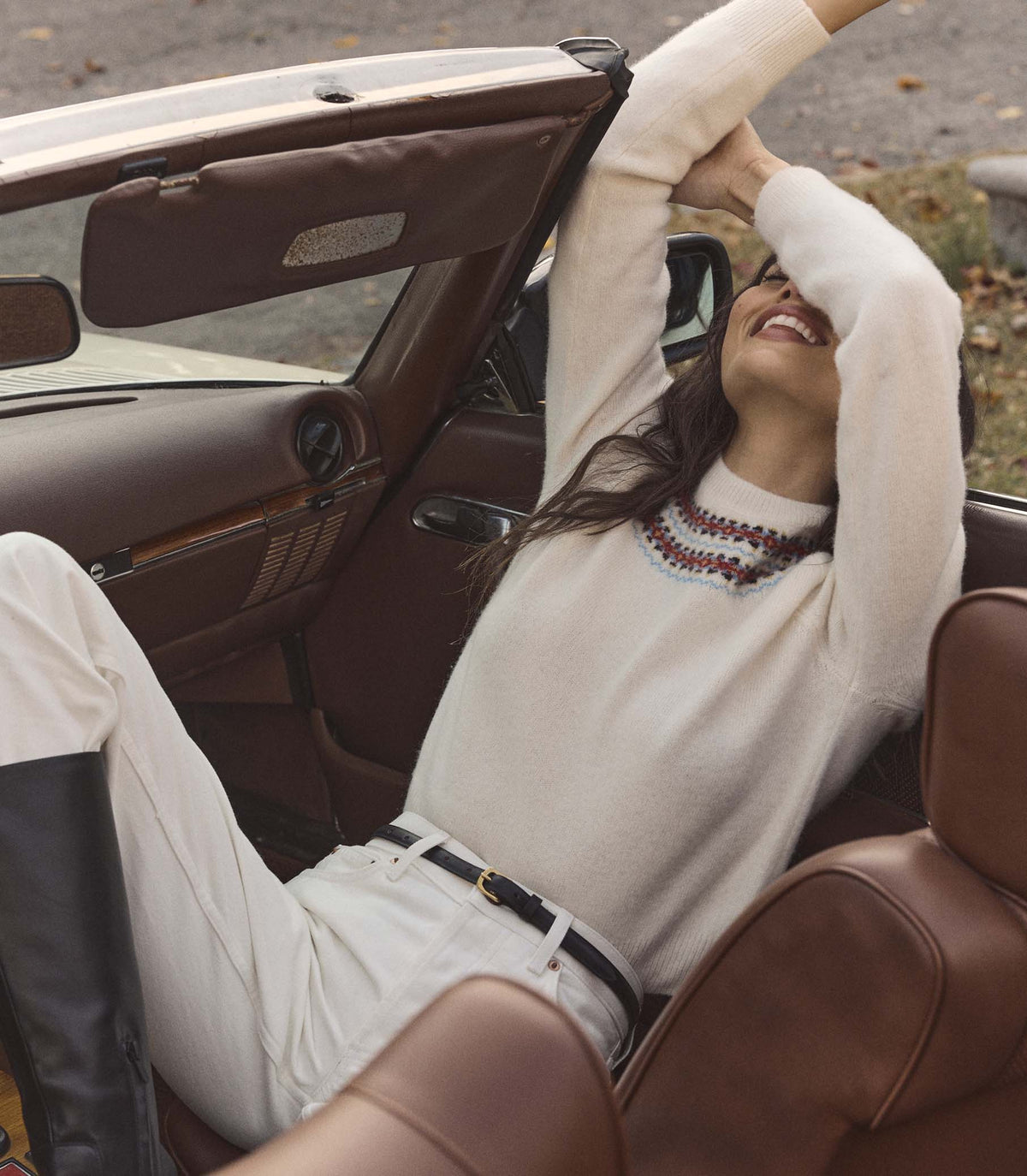 Boniface Sweater -- Ivory Annecy Fair Isle
