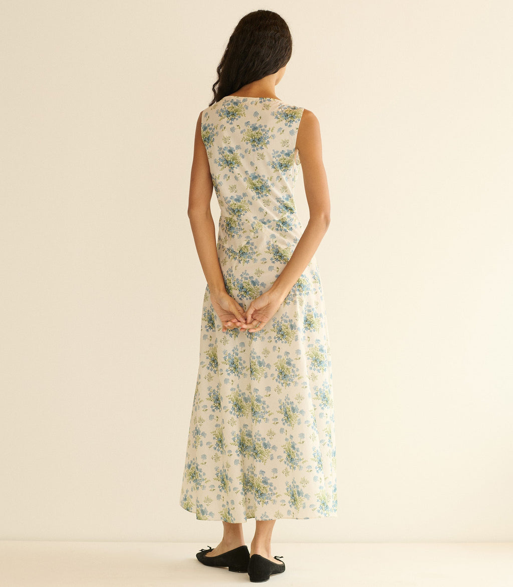 Bruna Dress -- Crème Lantana Floral