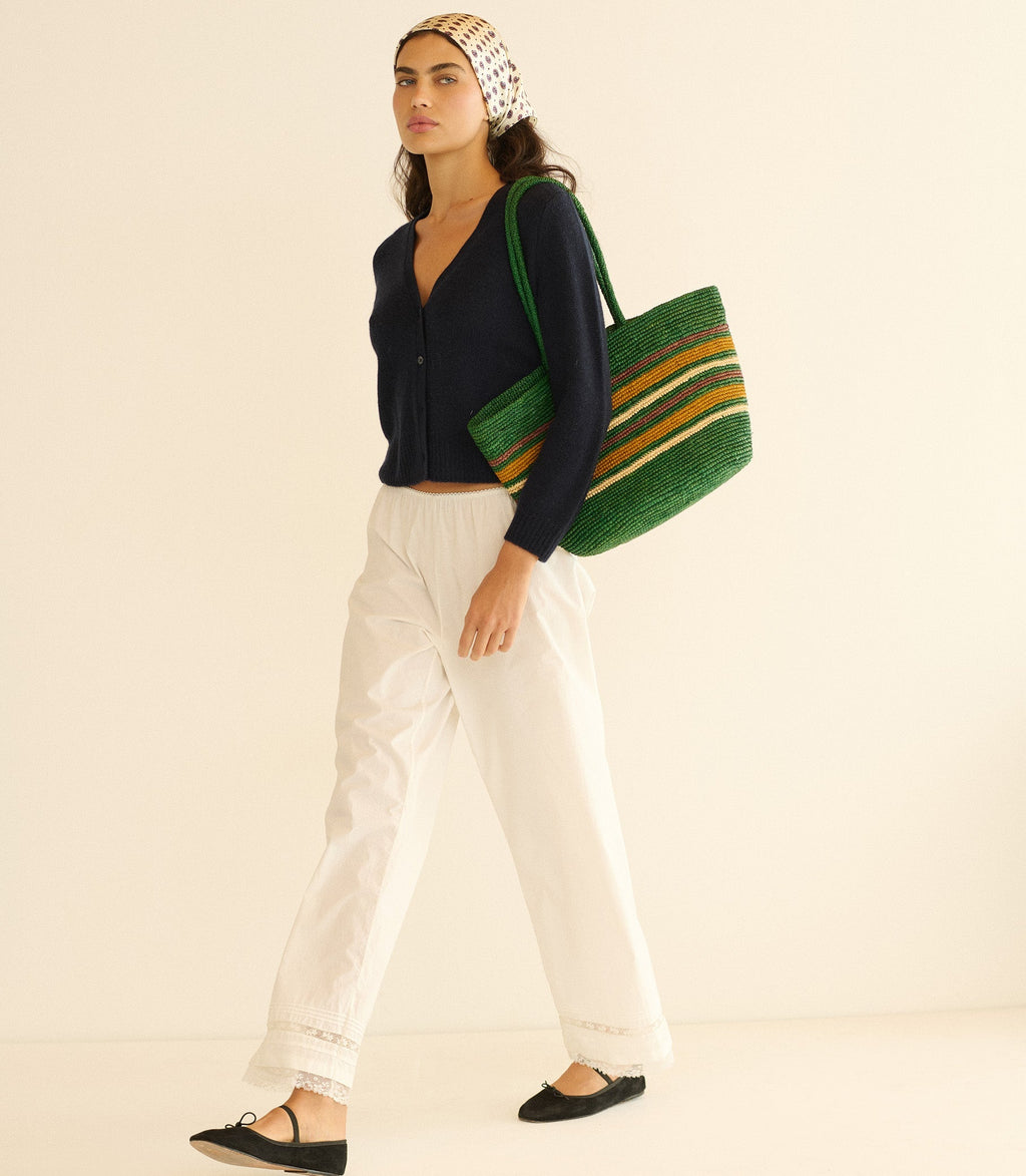 Cameron Cashmere Cardigan -- Navy