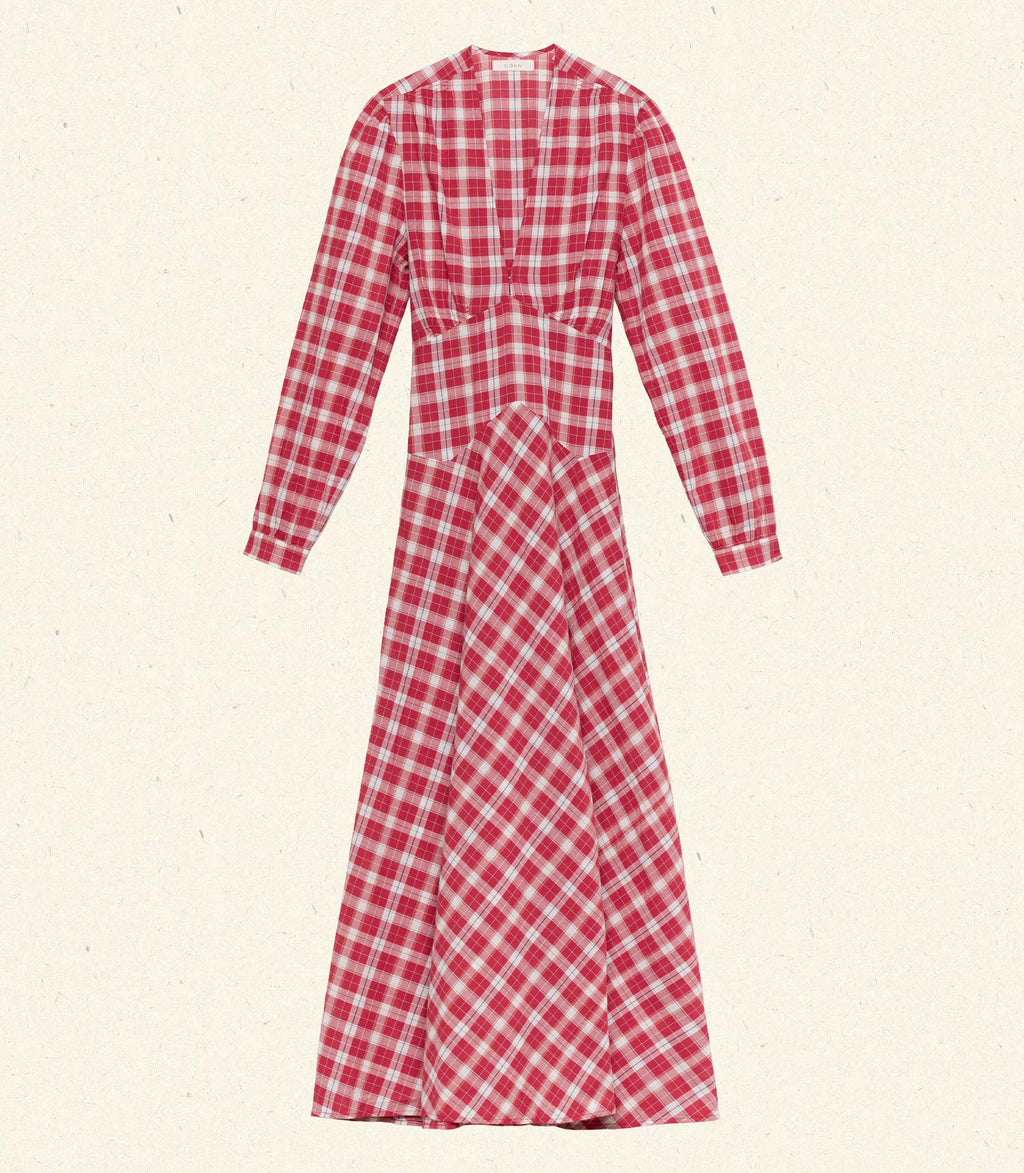 Charleston Dress -- Alsace Plaid