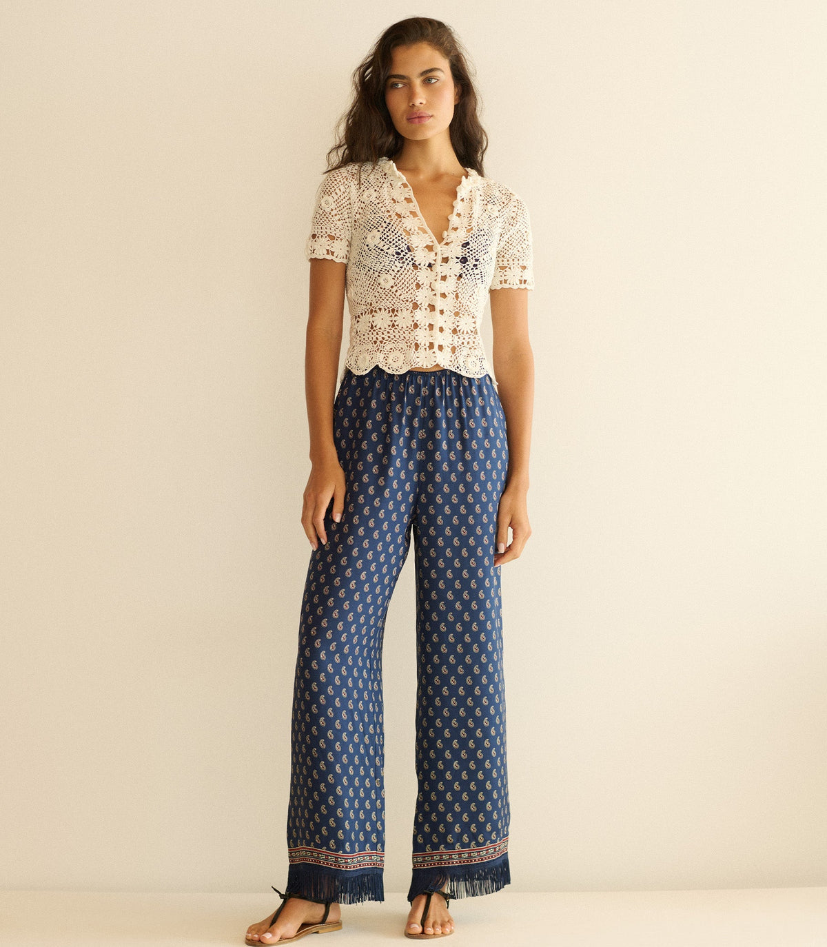 Chrysanthe Top -- Pearl