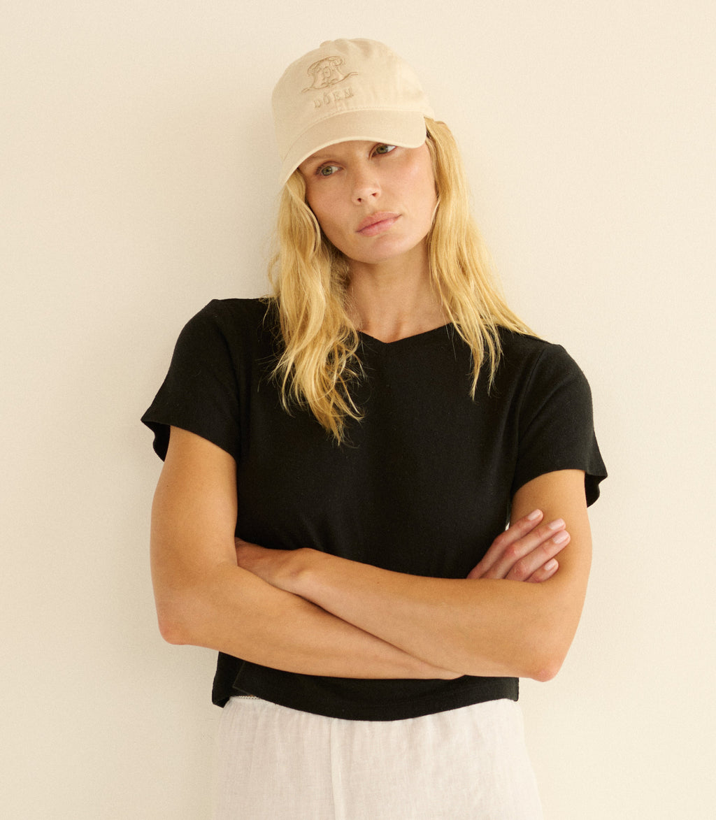 Claro Baseball Hat -- Cream Cotton