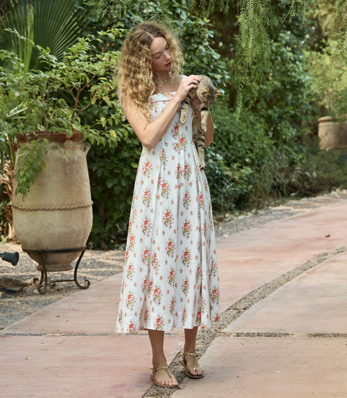 Clea Dress -- Rose Petit Bouquet De Chamonix