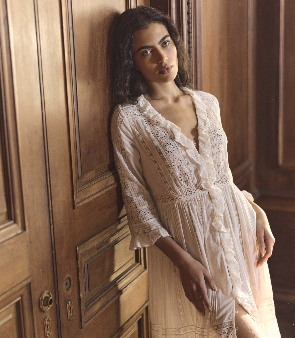 Clemencia Dress -- Salt