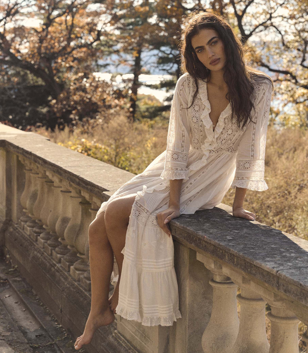Clemencia Dress -- Salt