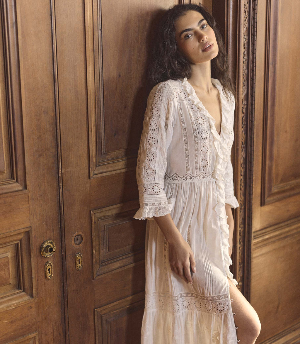 Clemencia Dress -- Salt