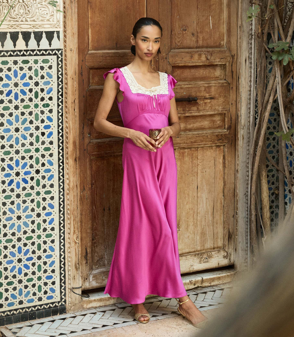 Corina Dress -- Magenta