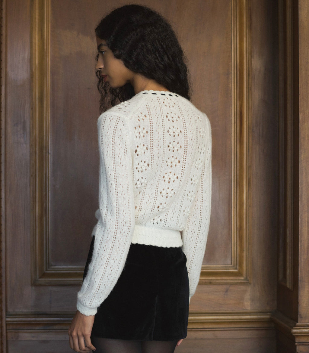 Cosette Cardigan -- Ivory