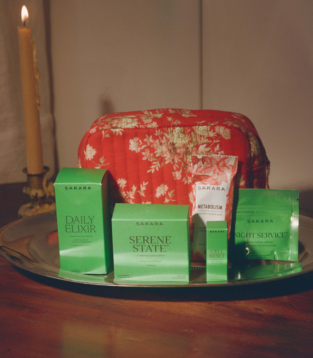 Dôen & Sakara Travel Essentials -- Lantana Floral