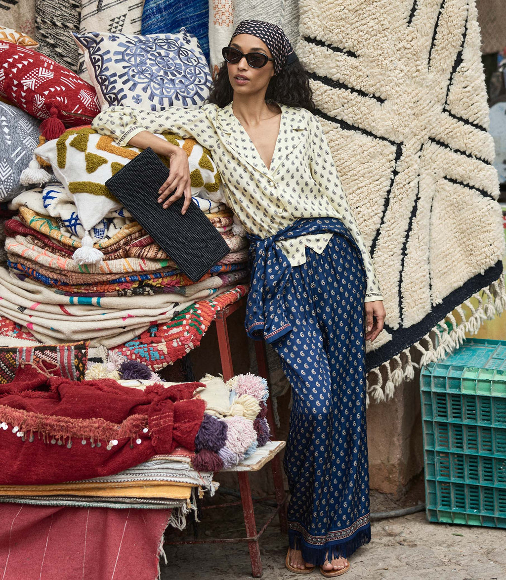 Elene Top -- Sunlight Taormina Paisley