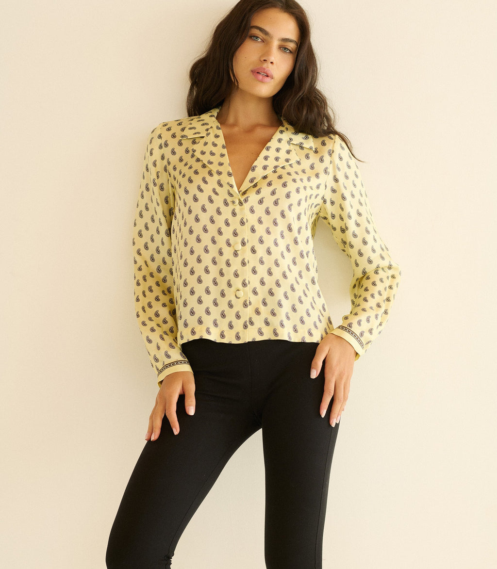 Elene Top -- Sunlight Taormina Paisley