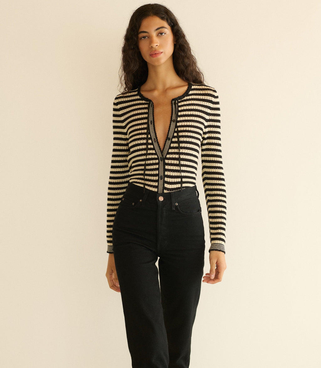Everlyn Cardigan -- Sidonie Stripe