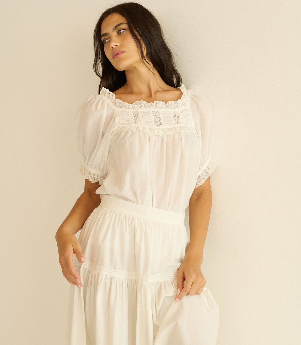 Frances Top -- Salt Lace