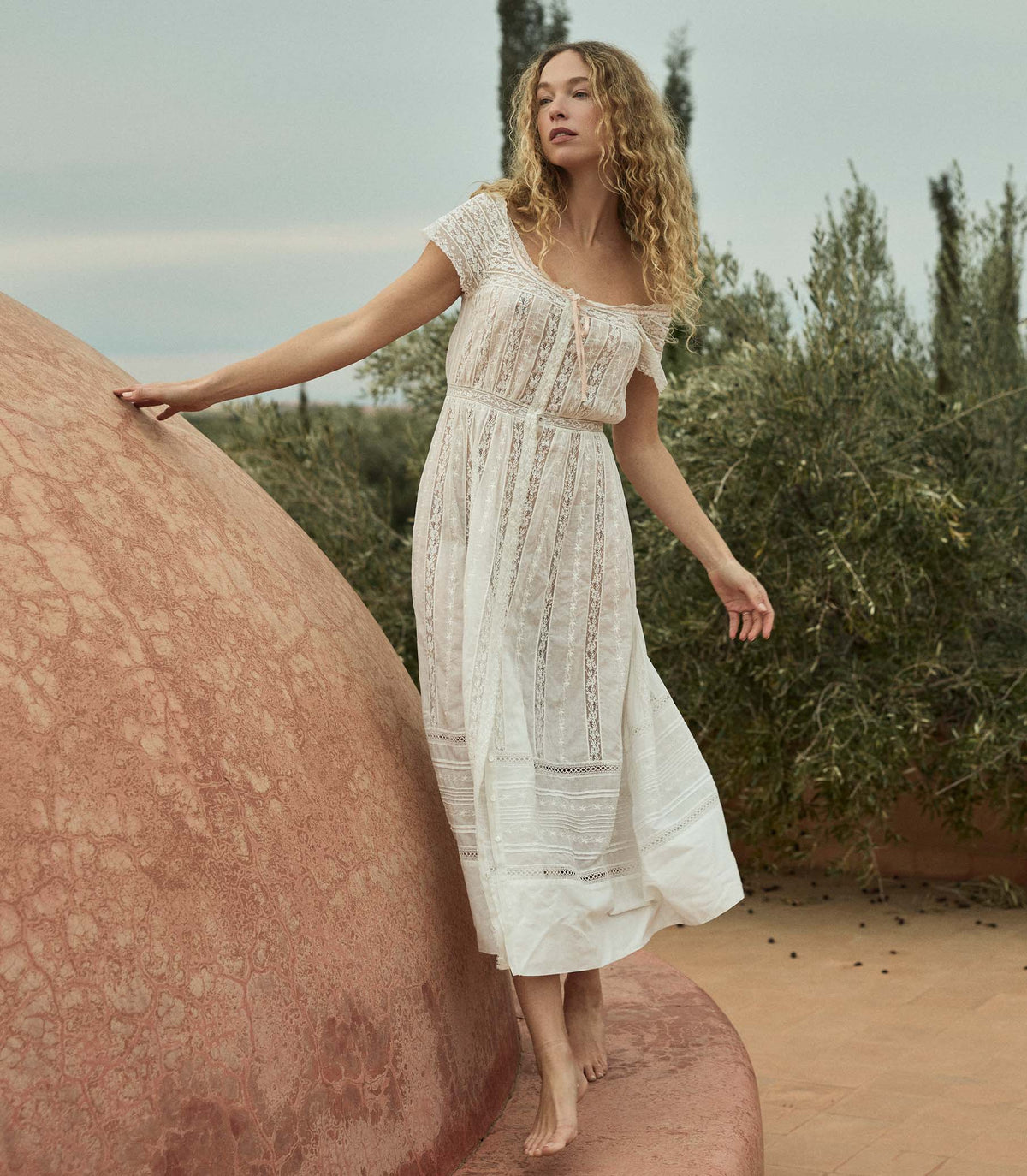 Georgiana Dress -- Salt