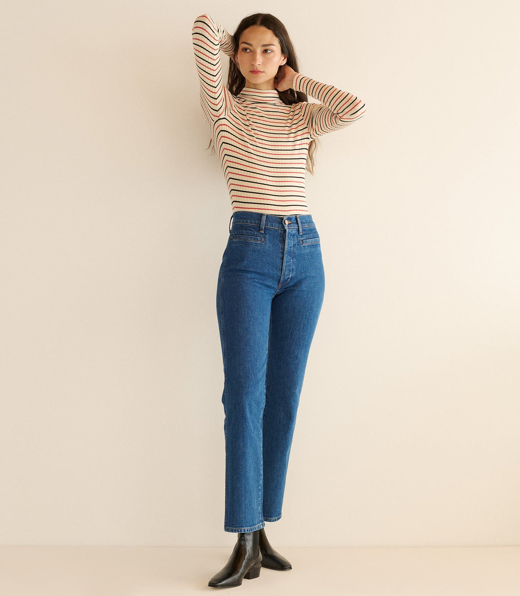 Ginevra Tee -- Riviera Stripe