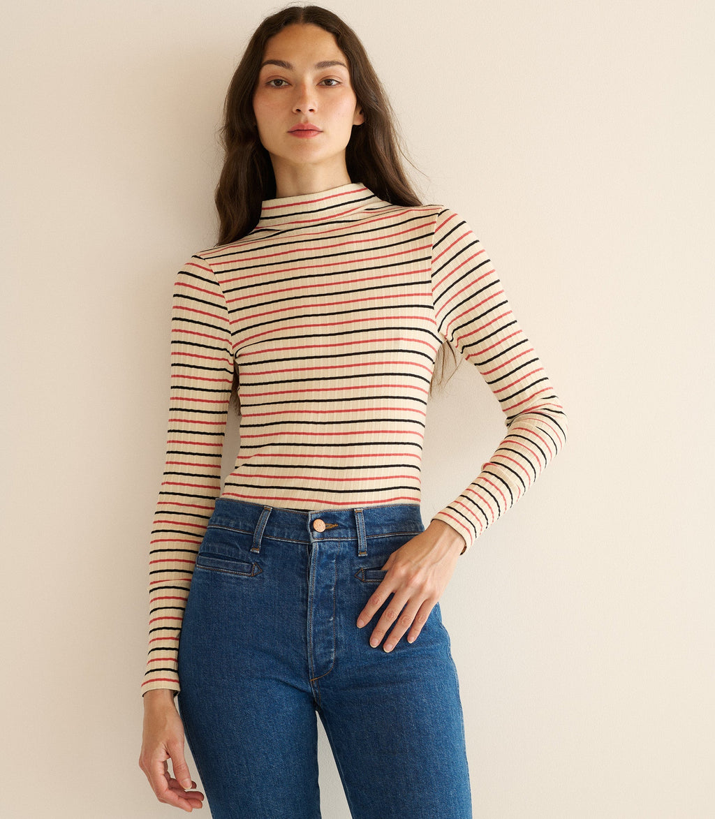 Ginevra Tee -- Riviera Stripe