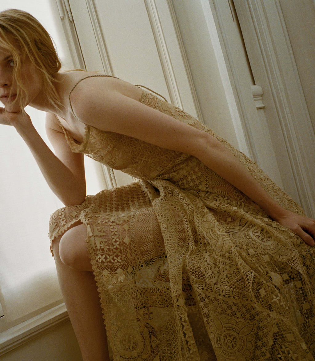 Handkerchief Anniversary Dress -- Paille