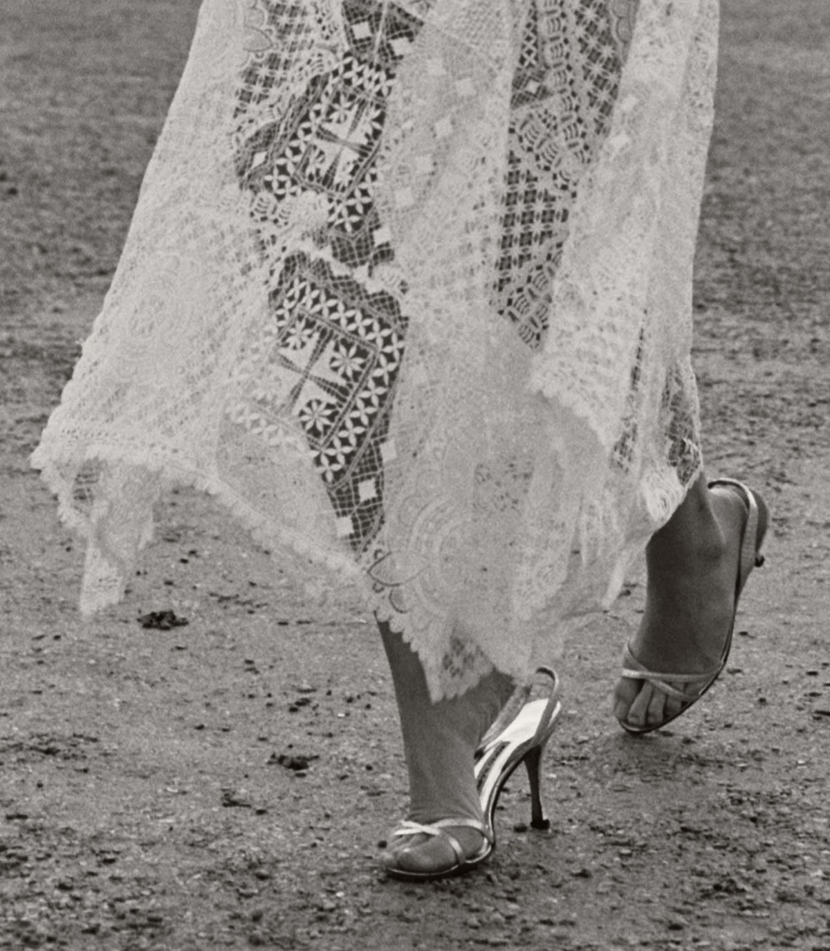 Handkerchief Anniversary Dress -- Salt