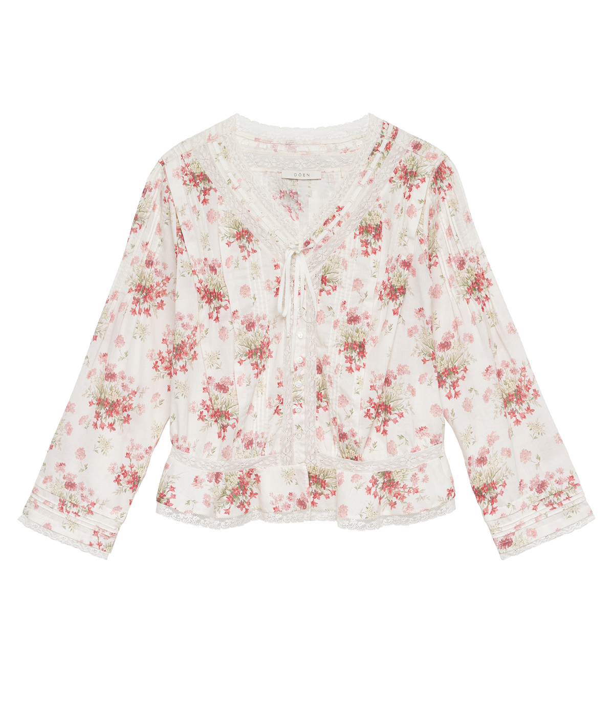 Hillock Top -- Ivory Lantana Floral