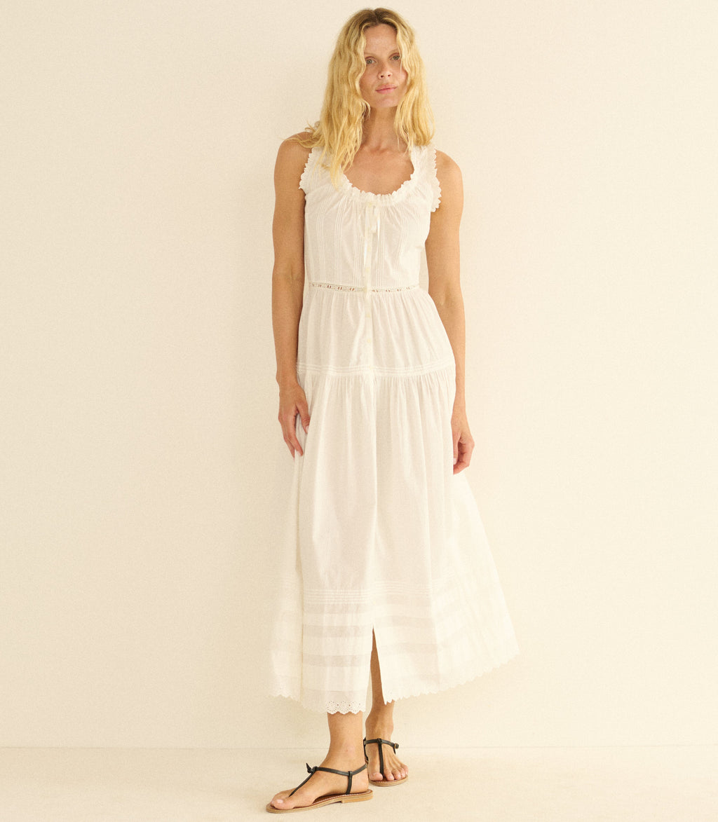 Hortense Dress -- Salt