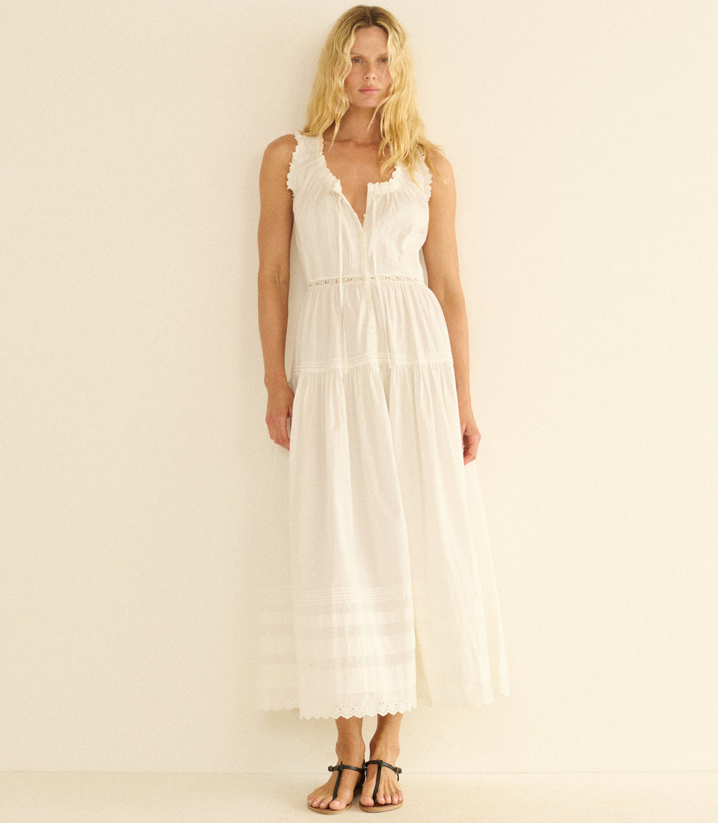 Hortense Dress -- Salt