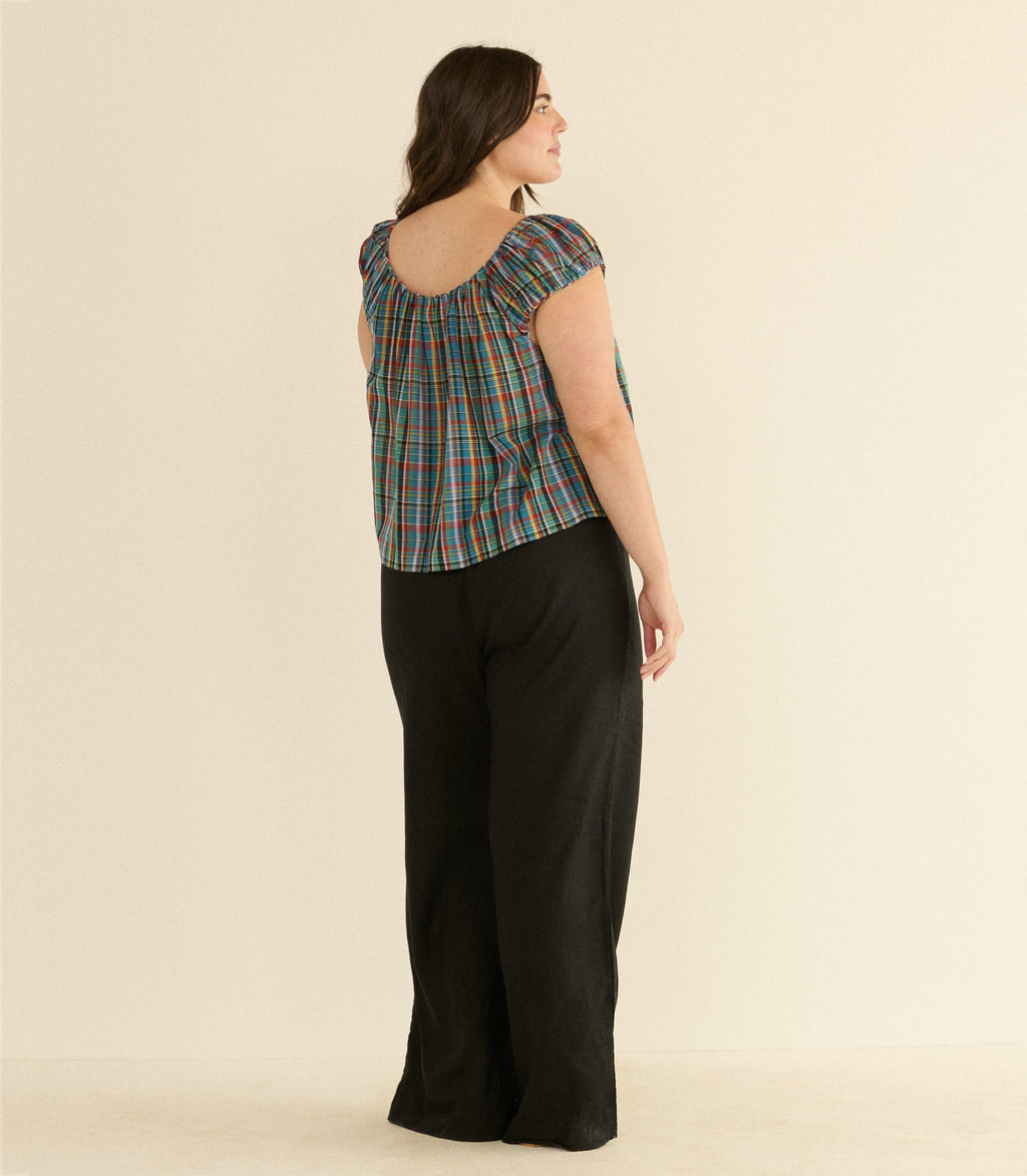 Jessa Top -- Alderbrook Plaid
