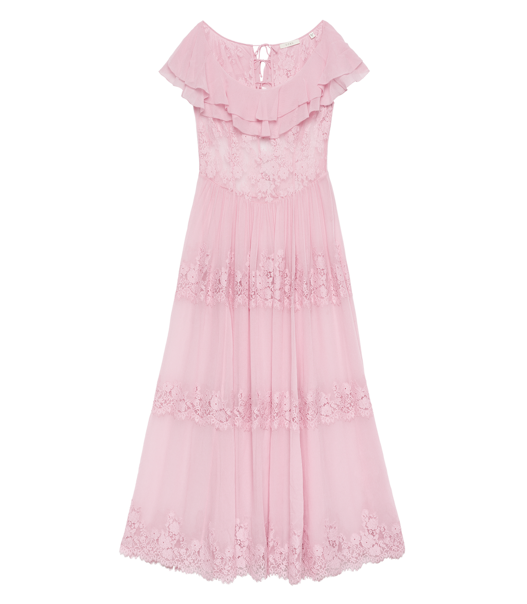 Joyelle Dress -- Pink Hydrangea