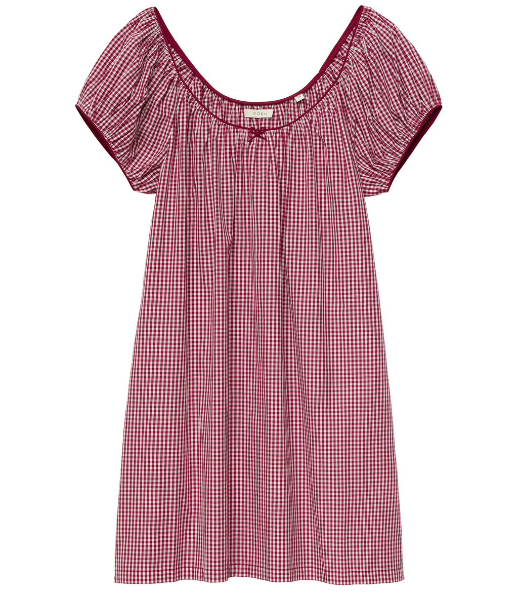 Julia Dress -- Mulberry La Maddalena Gingham