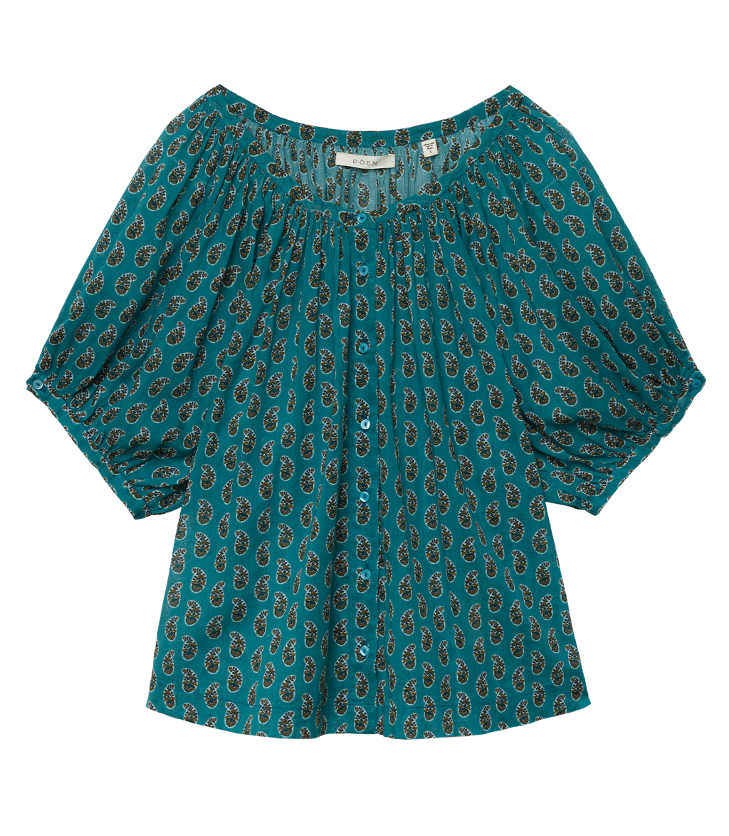 June Top -- Alba Paisley