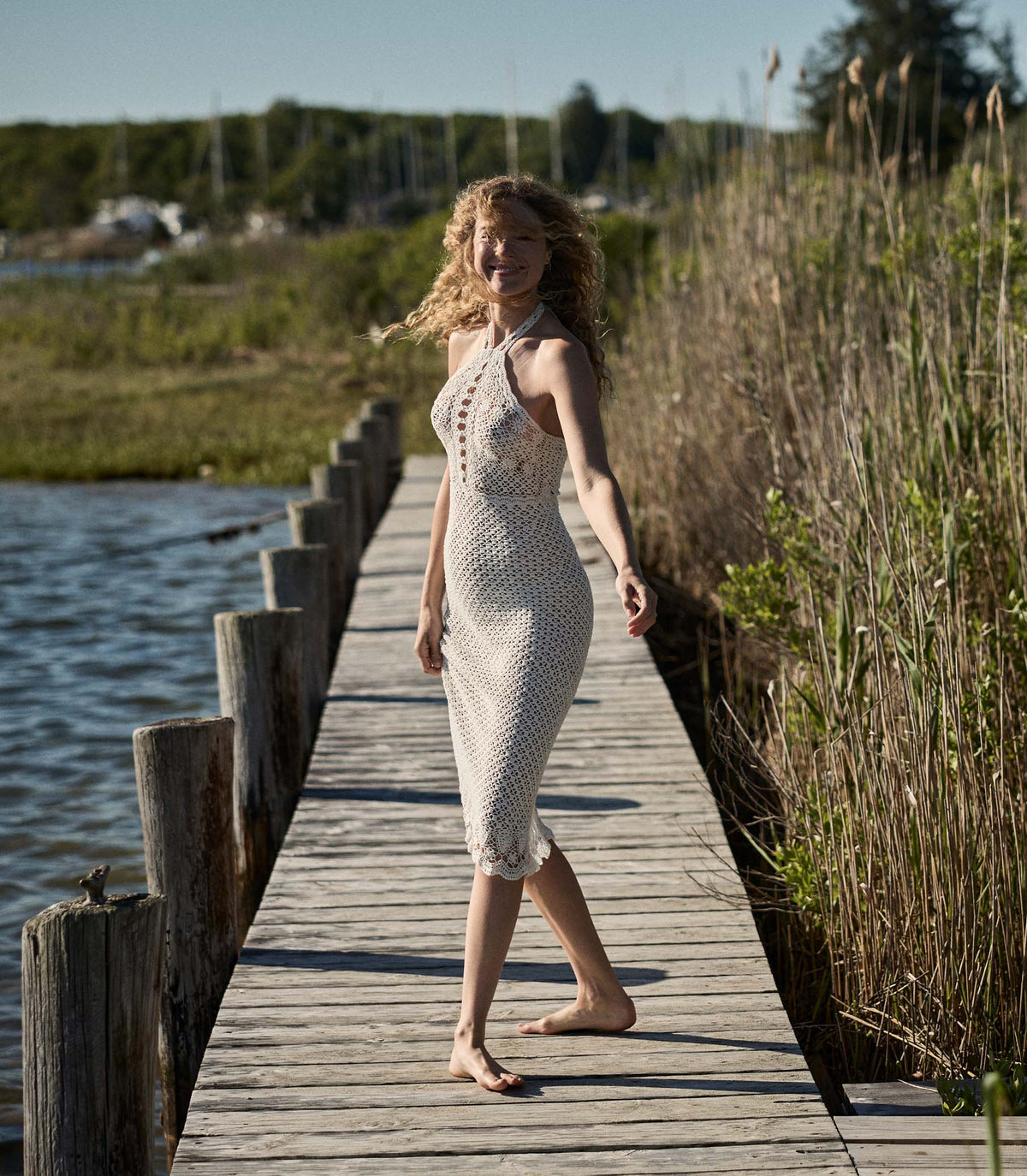 Liane Dress -- Pearl