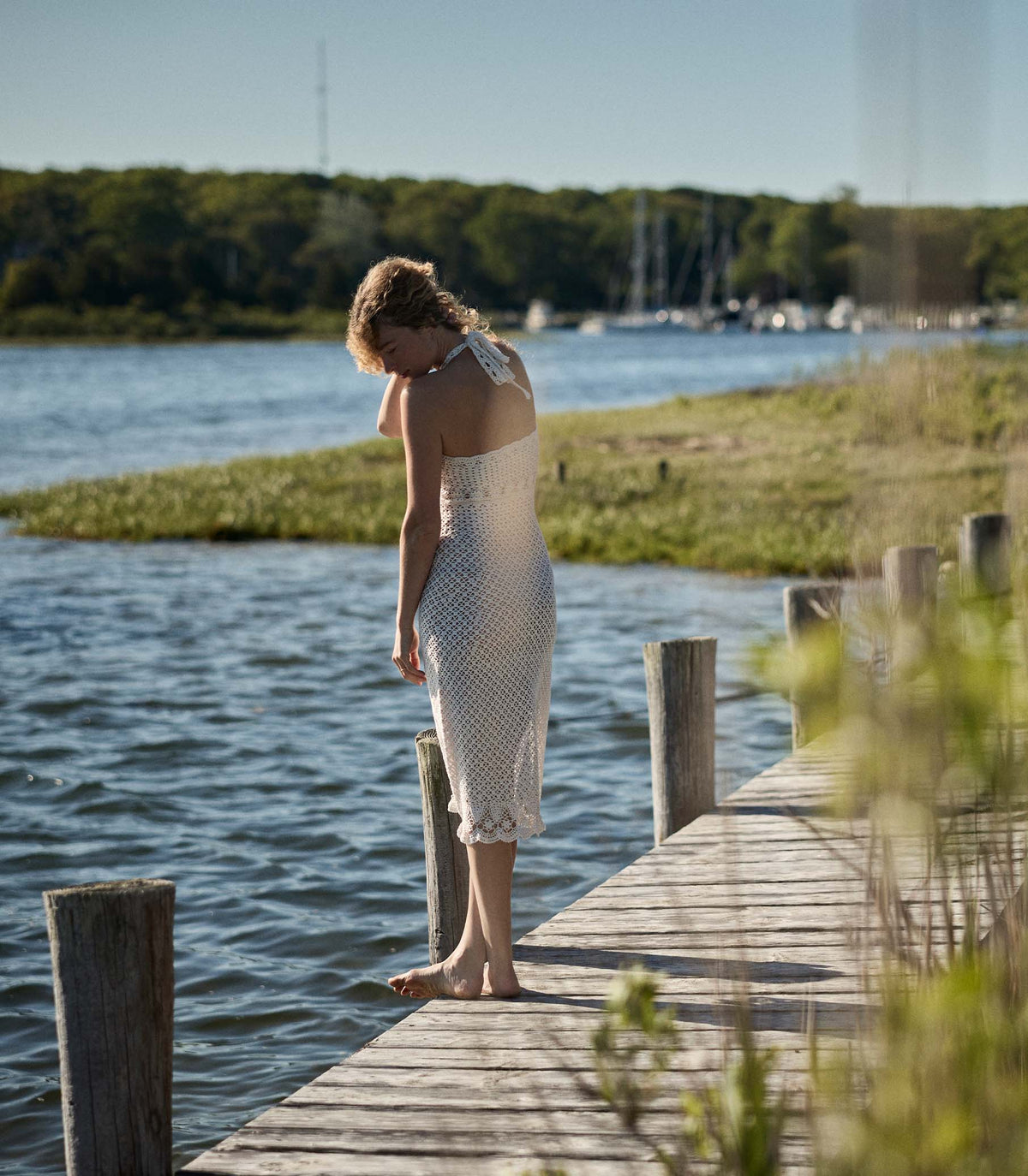 Liane Dress -- Pearl