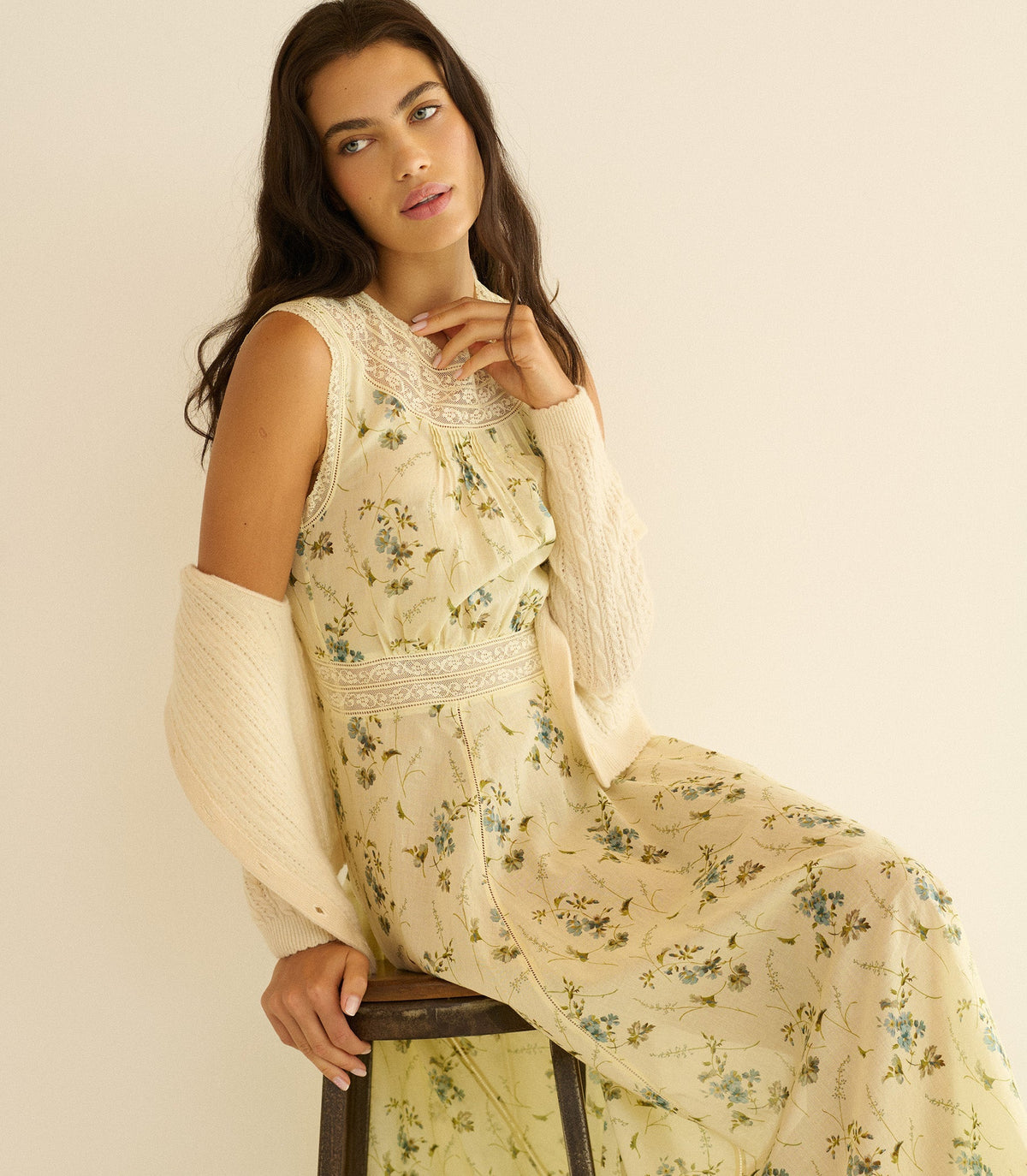 Liliane Dress -- Sunshine Prairie Rose