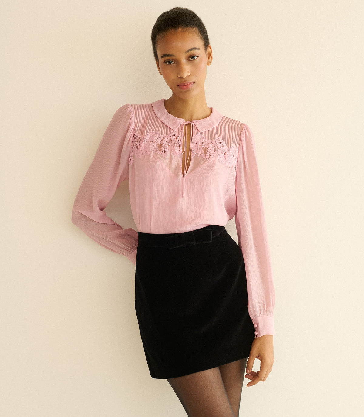 Liora Top -- Pink Hydrangea