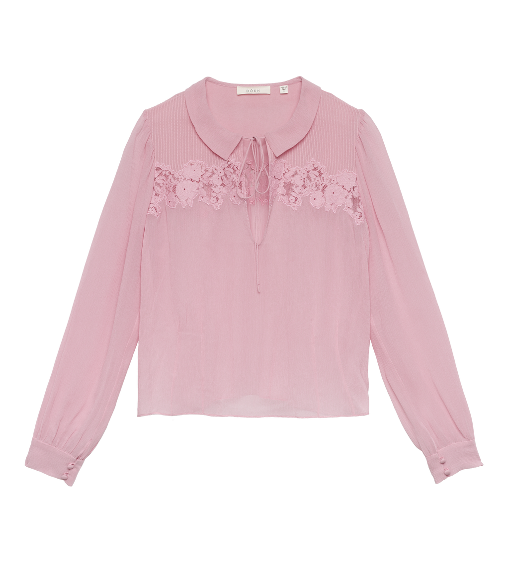 Liora Top -- Pink Hydrangea