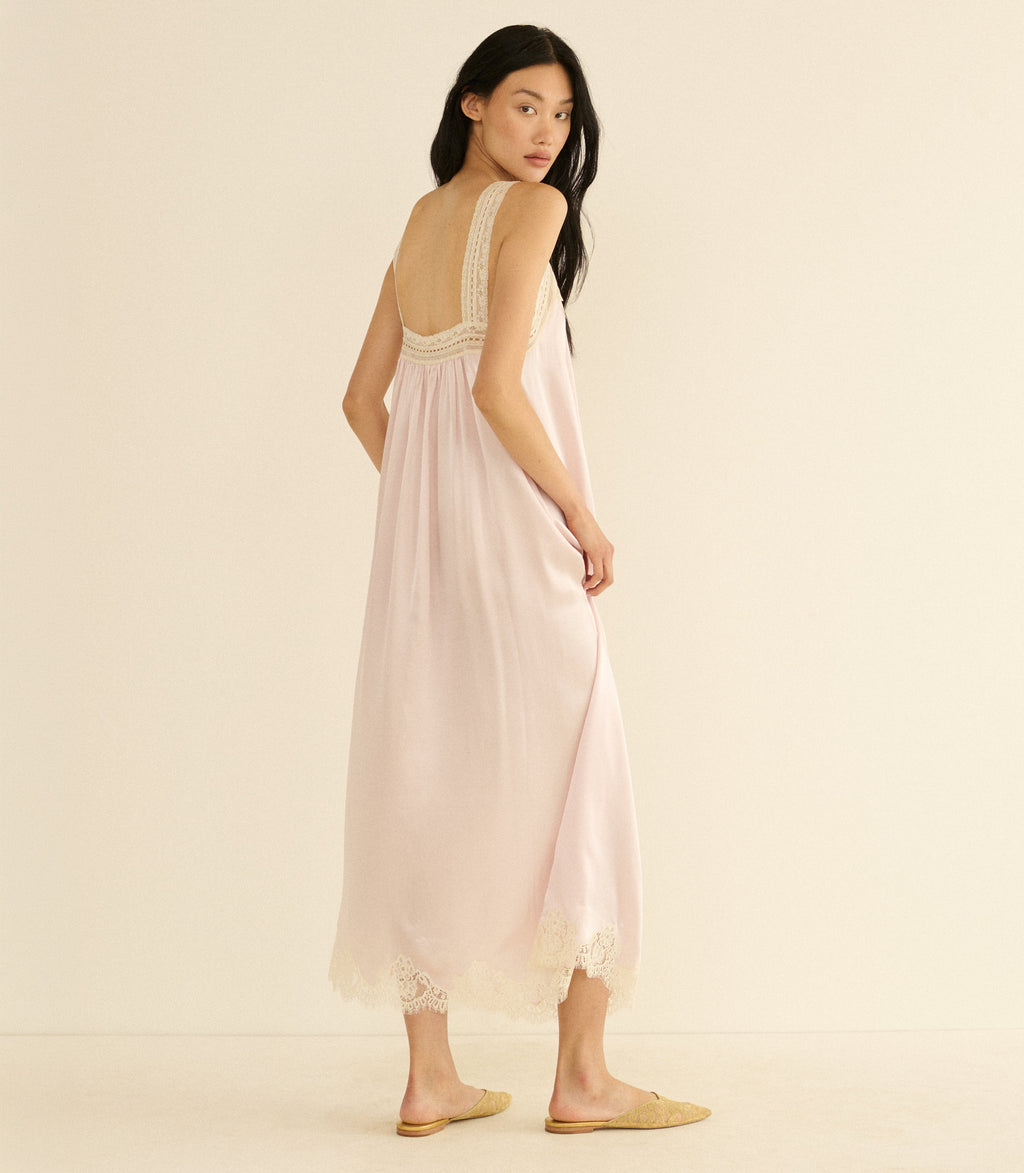 Luciane Dress -- Powder Rose