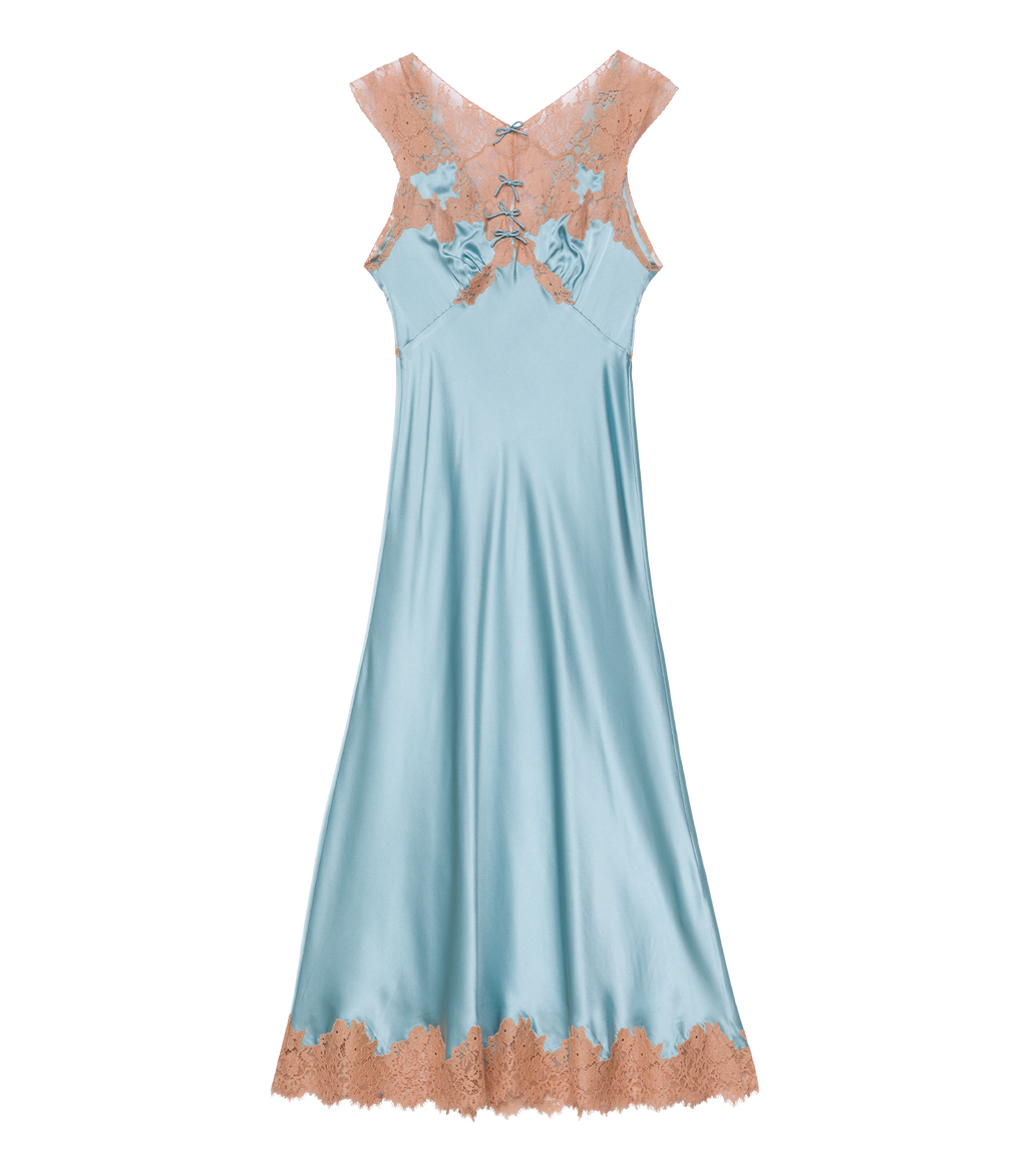Marcelle Dress -- Deep Aquamarine