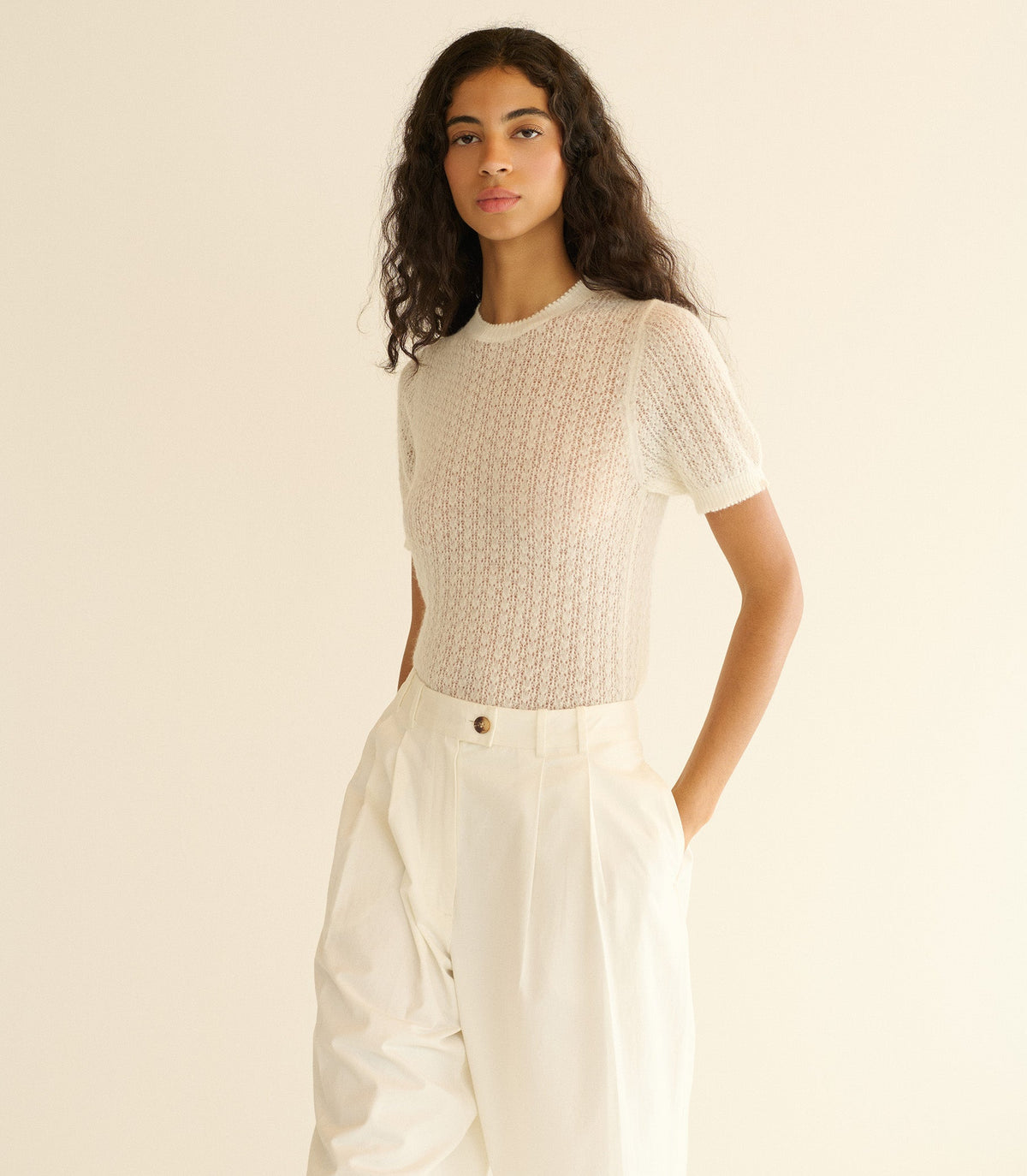 Monica Sweater -- Ivory