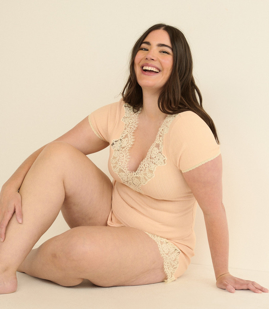 Nalia Tee -- Light Peach Sorbet