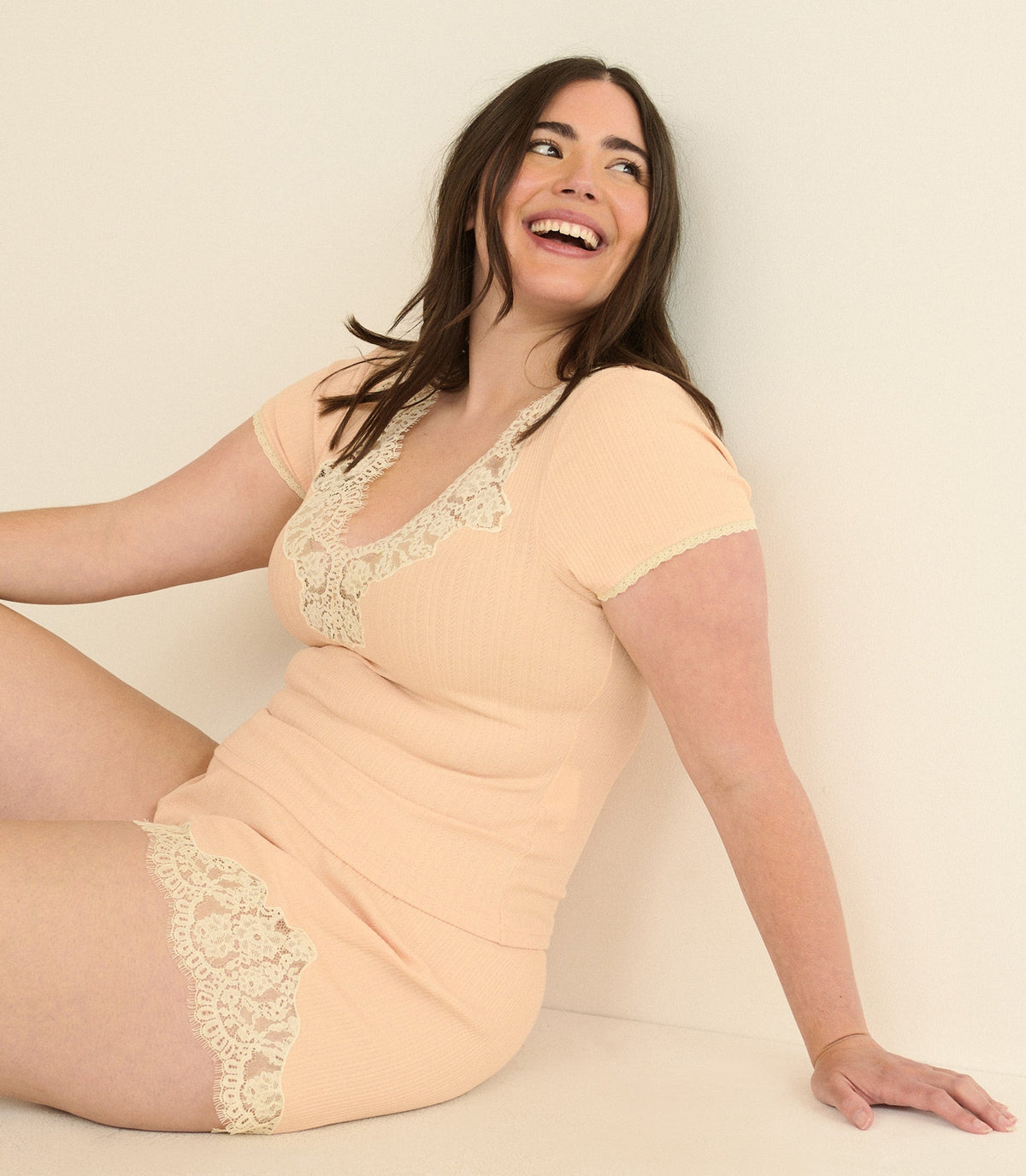Nalia Tee -- Light Peach Sorbet