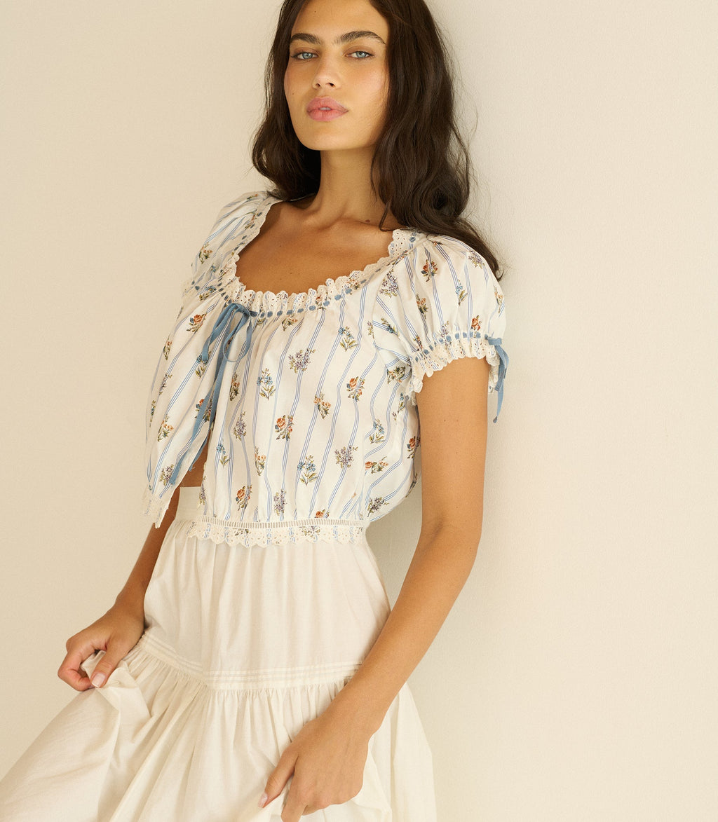 Nera Top -- Fleurs De Bordeaux