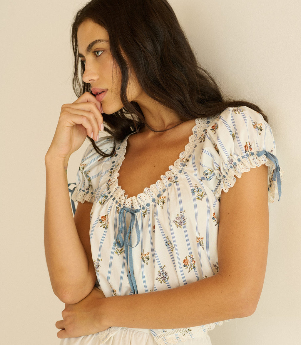 Nera Top -- Fleurs De Bordeaux