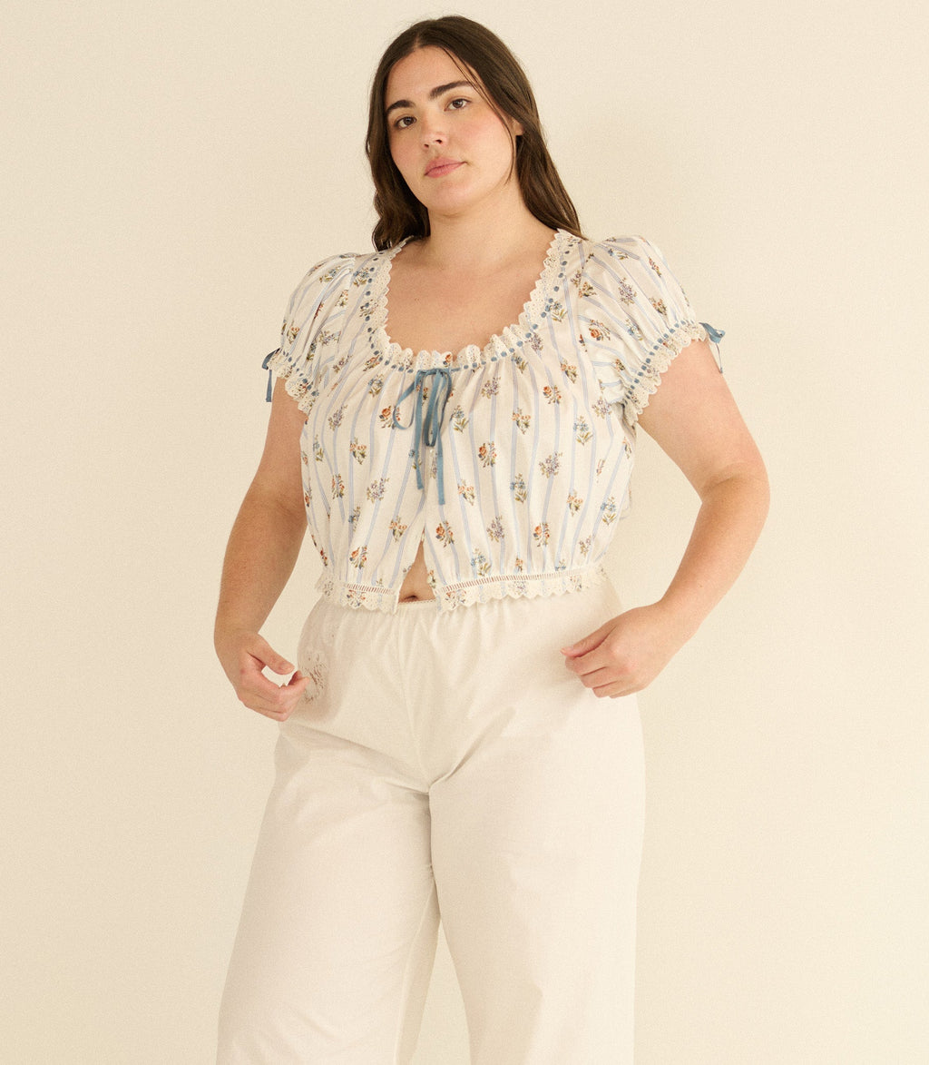 Nera Top -- Fleurs De Bordeaux