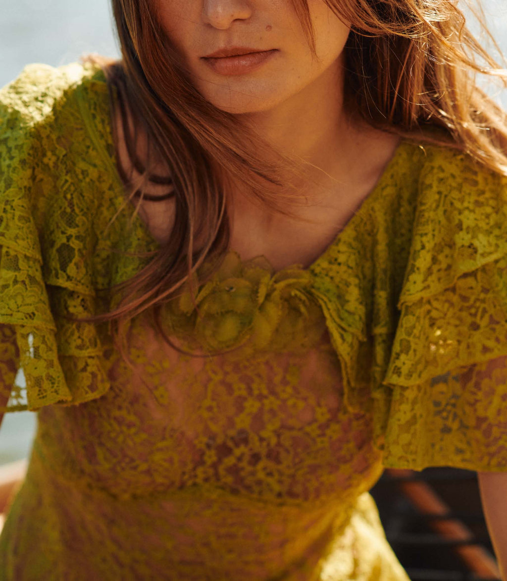 Nevara Dress -- Green Tea