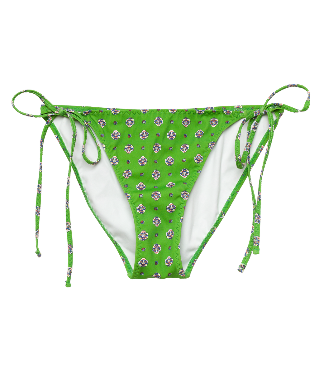 Positano Bikini Bottom -- Vert Cadiz Foulard