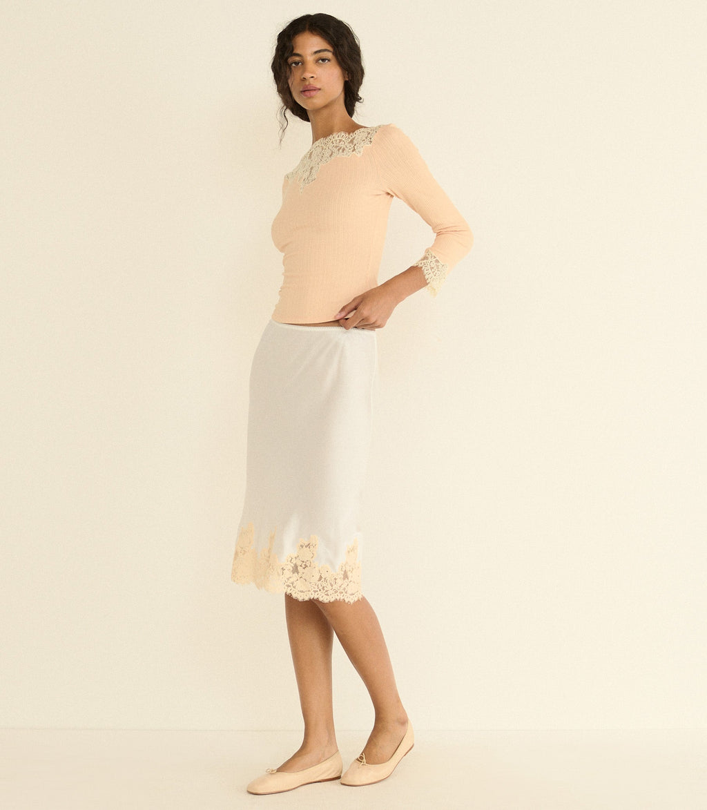 Riana Tee -- Light Peach Sorbet